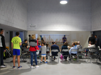 Master class de squash na nova pista de squash Borja Golán