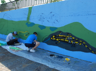 Mural botánica Rego dos Pasos 2019