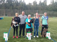 Entrega de premios da proba de agility