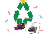 Cartel da presentación do libro "Ames recicla no Nadal"