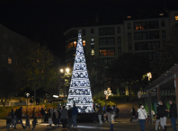 Acendido de luces de Nadal. 