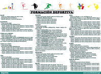 Folleto das Escolas Deportivas