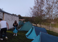 As tradicións do san Martiño protagonizaron a acampada de outono na Aula da Natureza