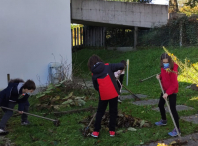 As tradicións do san Martiño protagonizaron a acampada de outono na Aula da Natureza