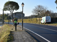 O servizo de roza e limpeza do rural xa actuou en tres parroquias amesás dende decembro