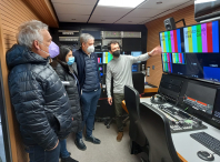 O Goberno municipal visita a empresa Producciones audiovisuales Setemedia