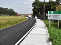 O alcalde visitou o lugar de Cantalarrana que se dotou dunha rede de pluviais ata o límite co concello de Brión