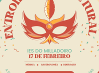 Cartaz do Entroido intercultural do IES do Milladoiro