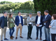 Imaxe da visita do delegado do Goberno en Galicia