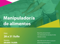 Cartaz do curso de manipulador de alimentos