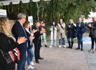 Imaxe do acto de inauguración dos percorridos ambientais