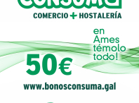 Cartaz da campaña "Bonos Consuma"