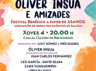 Cartaz do festival "Óliver Insua e amizades"