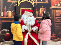 Papá Noel visitou as localidades de O Milladoiro e Bertamiráns