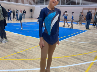 Participación de Aroha Fernández no Campionato de España de patinaxe artística