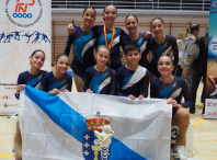 Participación de Aroha Fernández no Campionato de España de patinaxe artística