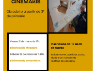 Mañá comeza o prazo de inscrición para participar no obradoiro “Cinemakis” da Biblioteca municipal de Ames