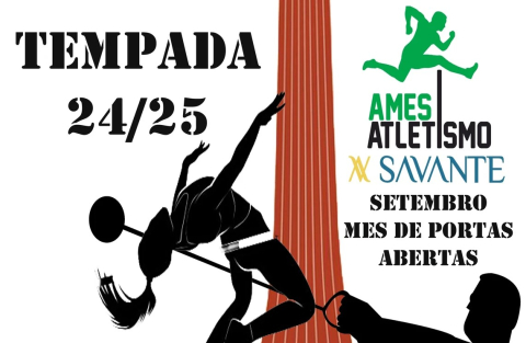 O club Ames Atletismo ofrece xornadas de portas abertas e un campus deportivo no mes de setembro para achegarse a este deporte