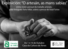 A Casa da Cultura de Bertamiráns acolle a exposición “O artesán, as mans sabias”, do fotógrafo Toño Villar