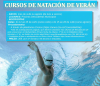 Abre o prazo de inscrición para participar nos cursos de natación do mes de agosto das piscinas descubertas